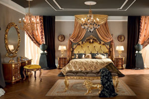غرف نوم كلاسيكية بتصاميم ملكية فاخرة