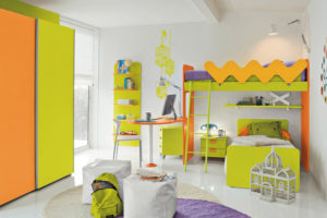 غرف أطفال بديكورات وألوان جذابة