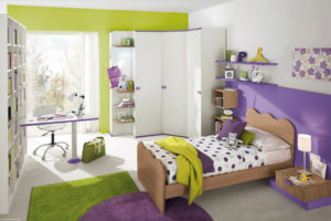 غرف نوم الأطفال بألوان لطيفة