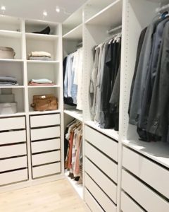 خزانة ملابس وخزانة ملابس وغرفة ملابس حديثة من ايكيا